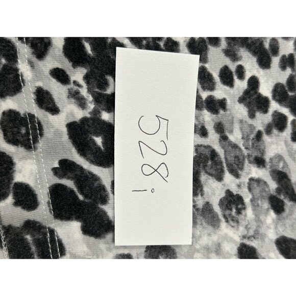Hearts of Palm Leopard Print Long Sleeve Scoop Neck Top Size Large - Picture 8 of 8